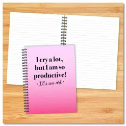 Willow Creek Press So Productive Undated Journal, Medium/College Rule, Pink Cover, (80) 8 x 6 Sheets
