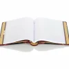 Wilson Jones Minute Book, 500 Sheet Capacity, Red/Black Imitation Leather - 500 Sheet(s) - Letter - 8 1/2"x11" Sheet Size - Black, Red, Gold Cover