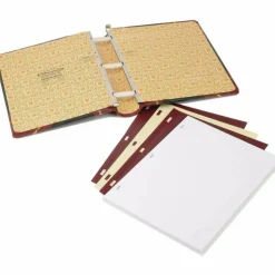 Wilson Jones Minute Book, 500 Sheet Capacity, Red/Black Imitation Leather - 500 Sheet(s) - Letter - 8 1/2