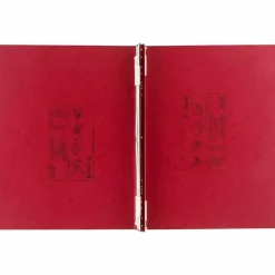 Wilson Jones Presstex Data Binder With Retractable Hooks, 60% Recycled, Executive Red