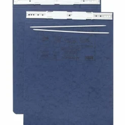 Wilson Jones Presstex Pressboard Data Binder, 50% Recycled, Dark Blue