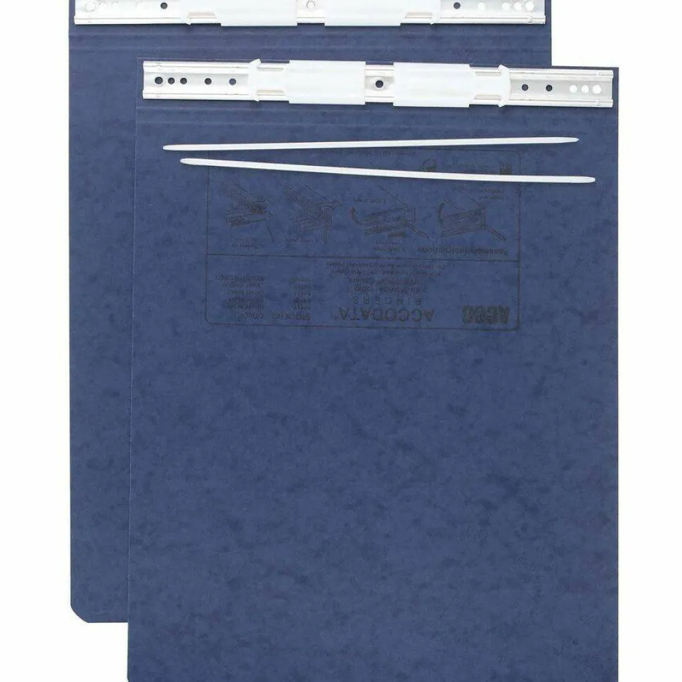 Wilson Jones Presstex Pressboard Data Binder, 50% Recycled, Dark Blue