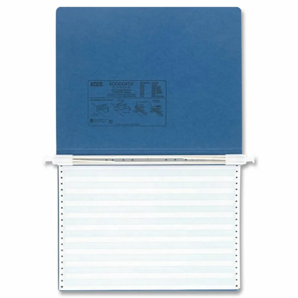 Wilson Jones Presstex Pressboard Data Binder, 50% Recycled, Dark Blue