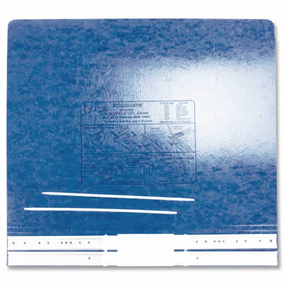 Wilson Jones Presstex Pressboard Data Binder, 50% Recycled, Dark Blue