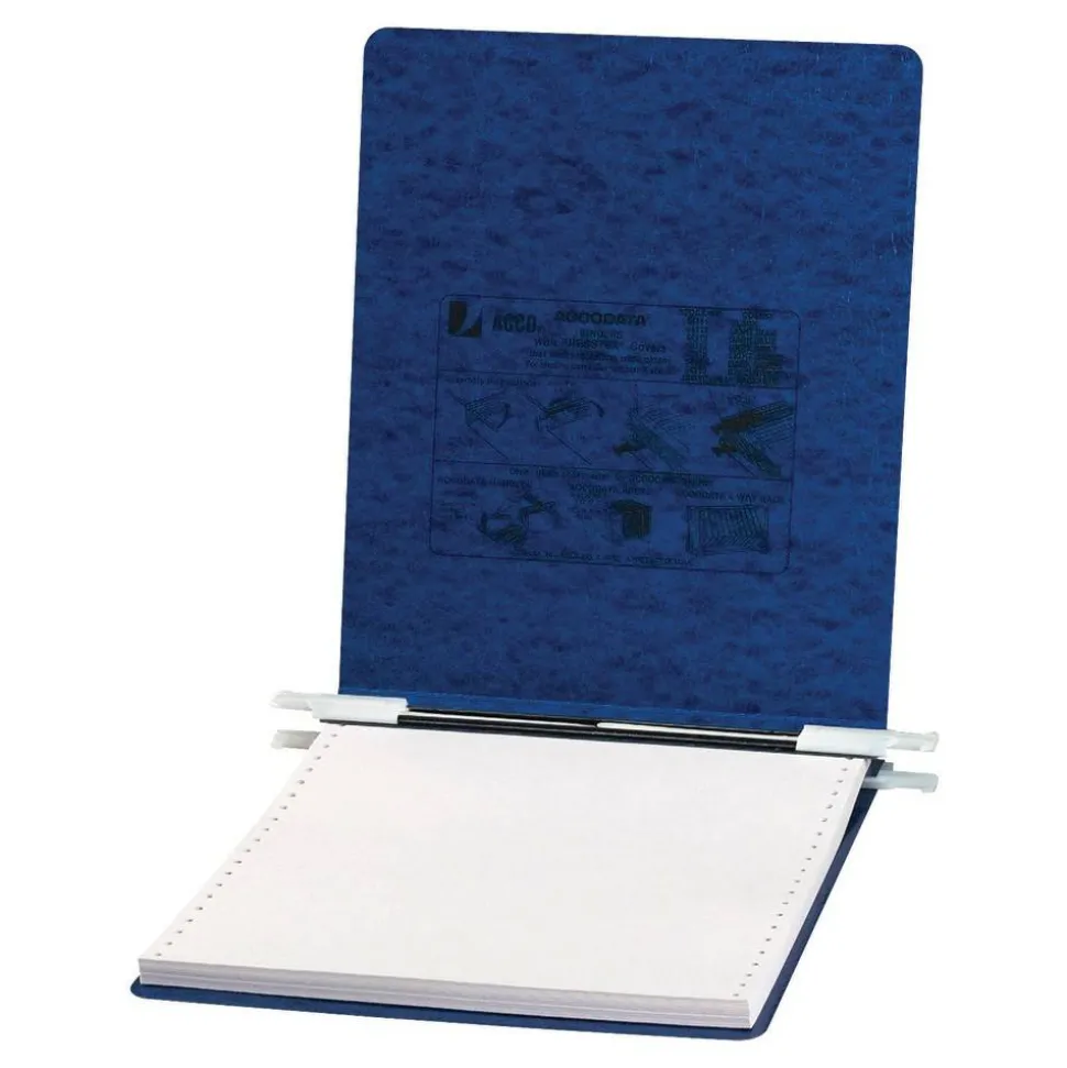 Wilson Jones Presstex Pressboard Data Binder, 50% Recycled, Dark Blue