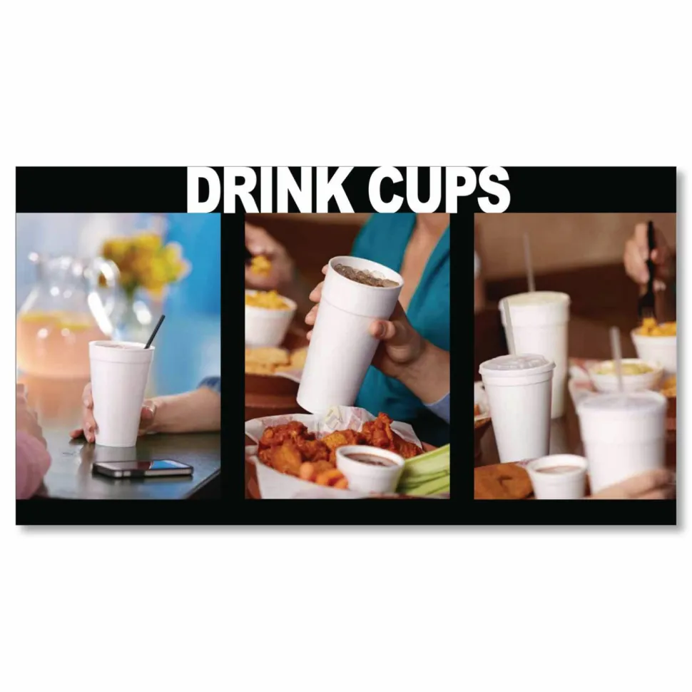 WinCup Foam Drink Cups, 32 oz, White, 400/Carton