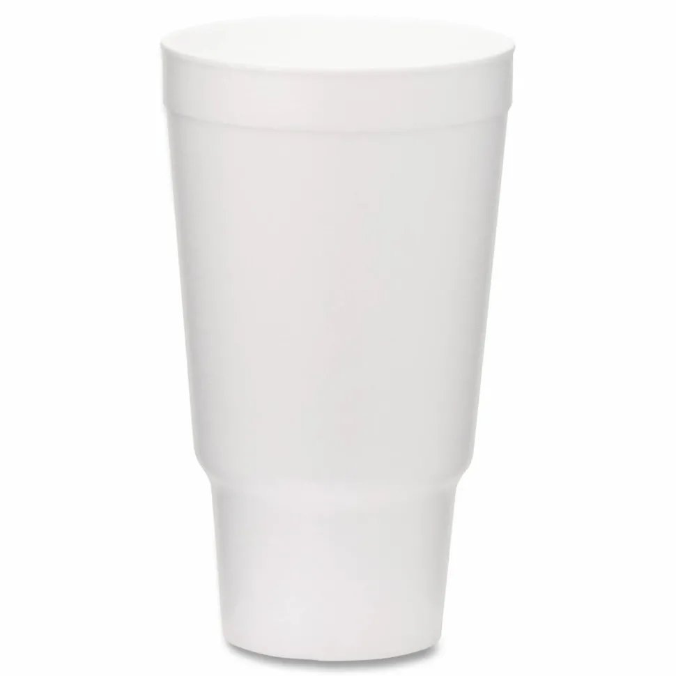 WinCup Foam Drink Cups, 32 oz, White, 400/Carton