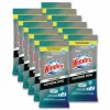 Windex Electronics-Cleaner Wipes, 1-Ply, 7 x 10, Neutral Scent, White, 25/Pack, 12 Packs/Carton