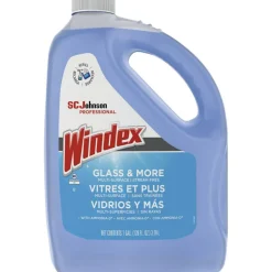 Windex Glass & Multi-Surface Cleaner, 128 Oz Bottle, Case Of 4