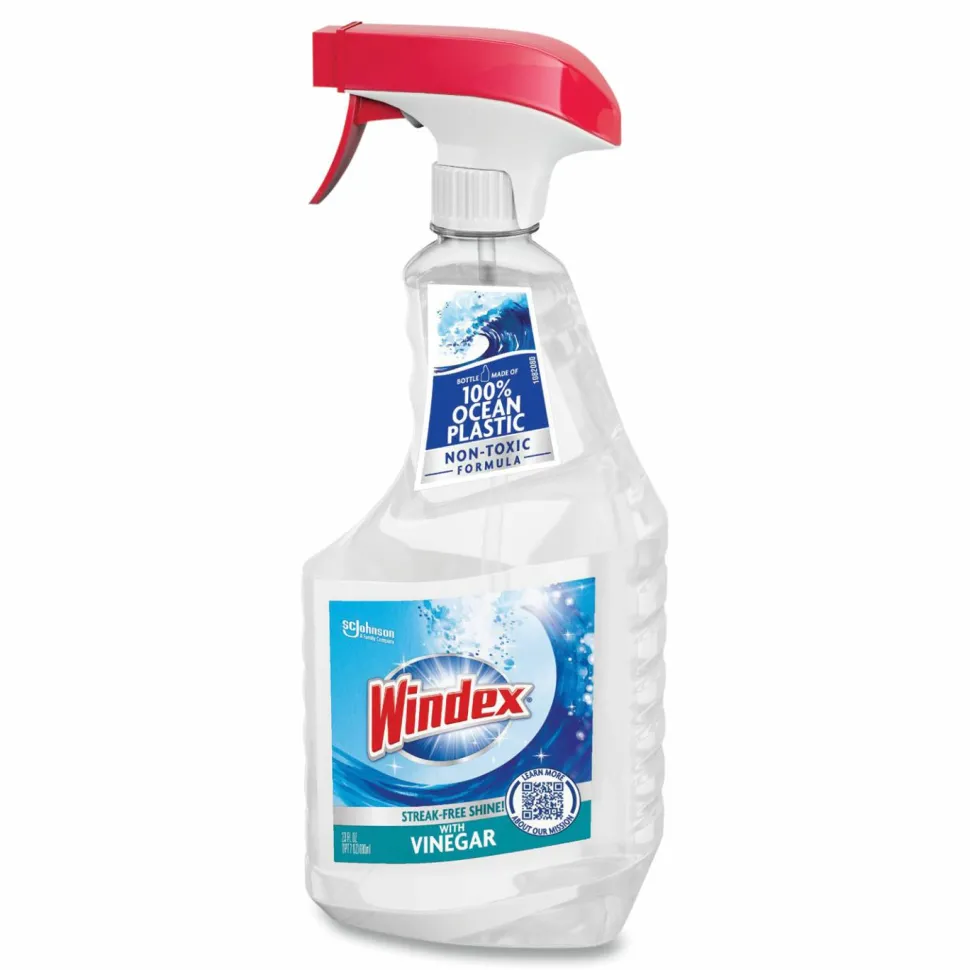 Windex Multi-Surface Vinegar Cleaner, Fresh Clean Scent, 23 oz Spray Bottle