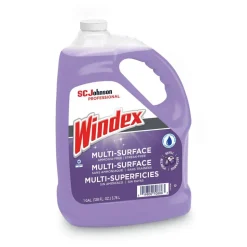 Windex Non-Ammoniated Glass/Multi Surface Cleaner, 128 oz Bottle, 4/Carton