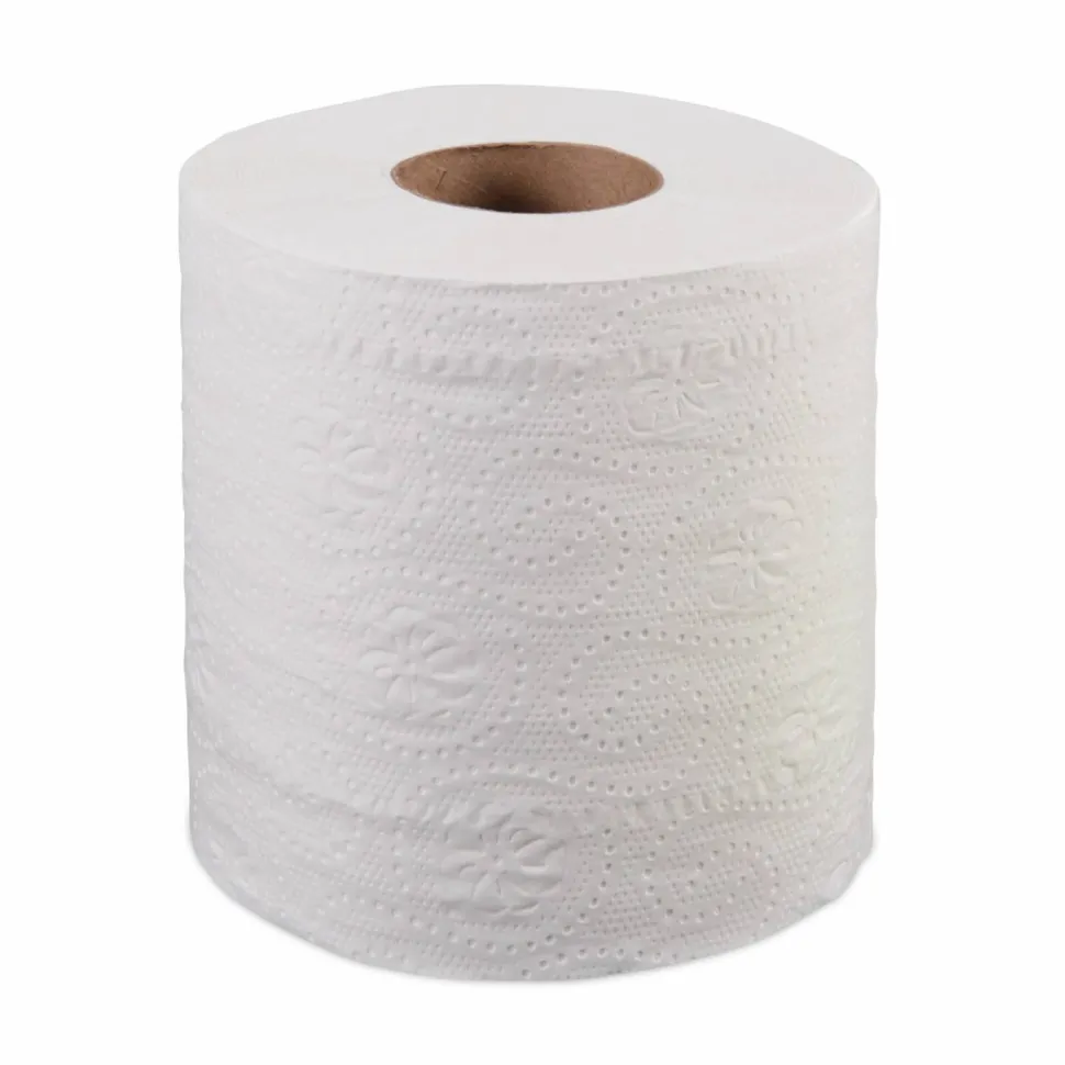 Windsoft Bath Tissue, Individually Wrapped Rolls, Septic Safe, 2-Ply, White, 500 Sheets/Roll, 96 Rolls/Carton