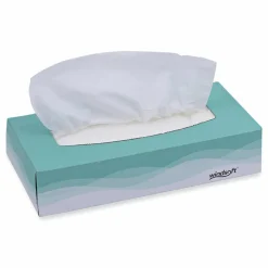Windsoft Facial Tissue, Flat Pop-Up Box, 2-Ply, White, 100 Sheets/Box, 30 Boxes/Carton