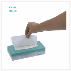 Windsoft Facial Tissue, Flat Pop-Up Box, 2-Ply, White, 100 Sheets/Box, 30 Boxes/Carton