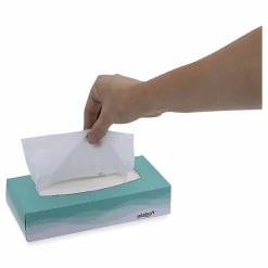 Windsoft Facial Tissue, Flat Pop-Up Box, 2-Ply, White, 100 Sheets/Box, 30 Boxes/Carton
