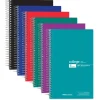 Wirebound Notebooks, 6" x 9-1/2", 3 Subjects, College Ruled, 150 Sheets, Assorted Colors, Pack Of 6 Notebooks