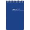 Wirebound Top-Opening Memo Pads, 3" x 5", College Ruled, 60 Sheets Per Pad, Assorted Colors (No Color Choice), Pack Of 3 Pads