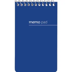 Wirebound Top-Opening Memo Pads, 3" x 5", College Ruled, 60 Sheets Per Pad, Assorted Colors (No Color Choice), Pack Of 3 Pads