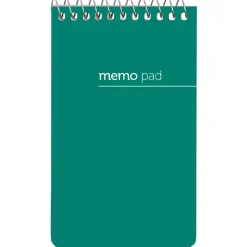 Wirebound Top-Opening Memo Pads, 3