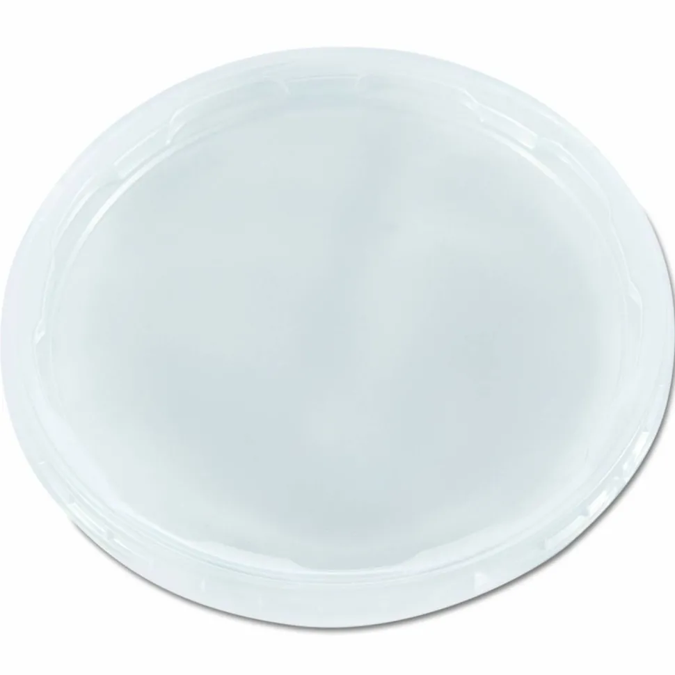 WNA Deli Container Lids, Plug-Style, Clear, Plastic, 50/Pack, 10 Packs/Carton