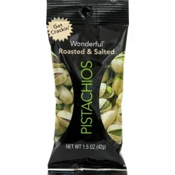 Wonderful Roasted and Salted Pistachios, 1.5 oz Bag, 24/Pack