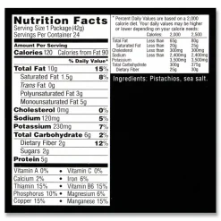 Wonderful Roasted and Salted Pistachios, 1.5 oz Bag, 24/Pack