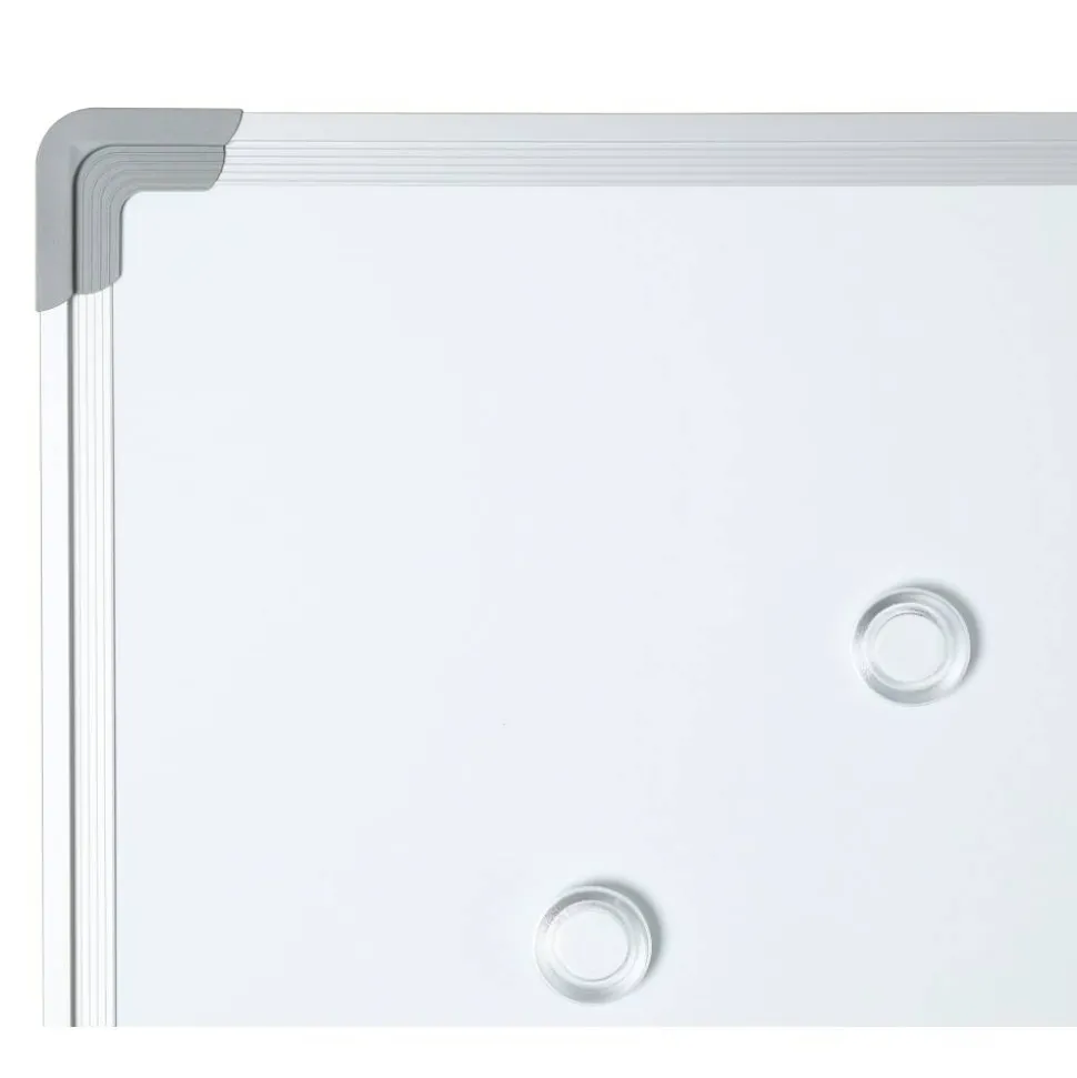 WorkPro Double-Sided Mobile Magnetic Dry-Erase Whiteboard Easel, 72" x 48", Aluminum Frame With Silver Finish