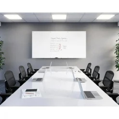 WorkPro Magnetic Glass Unframed Dry-Erase Whiteboard, 96