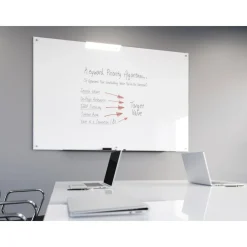 WorkPro Magnetic Glass Unframed Dry-Erase Whiteboard, 72