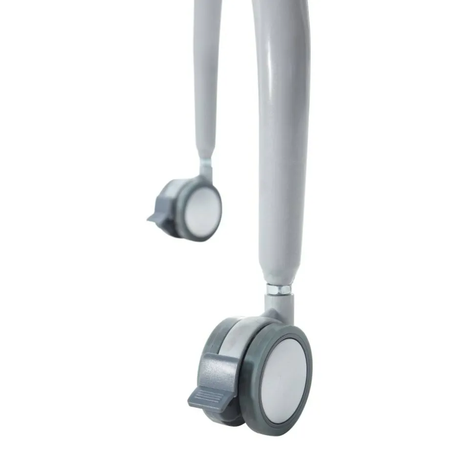 WorkPro AnyPlace Flip-Top Nesting Training Table, 29-1/2"H x 60"W x 24"D, Light Gray/Silver