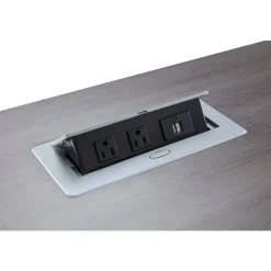 WorkPro AnyPlace Flip-Top Nesting Training Table With Modesty Panel, 60