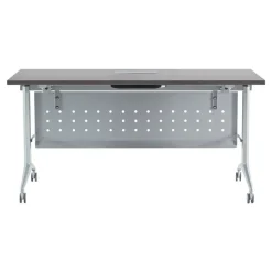 WorkPro AnyPlace Flip-Top Nesting Training Table With Modesty Panel, 60
