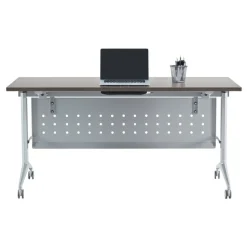 WorkPro AnyPlace Flip-Top Nesting Training Table With Modesty Panel, 60