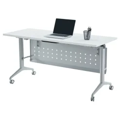 WorkPro AnyPlace Flip-Top Nesting Training Table With Modesty Panel, 60
