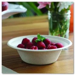 World Centric Fiber Bowls, 11.5 oz, 6 x 6 x 1.7, Natural, Paper, 1,000/Carton