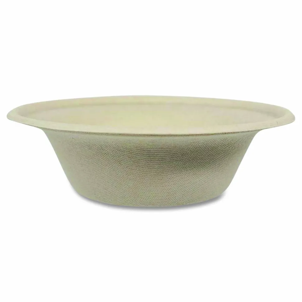 World Centric Fiber Bowls, 20 oz, 6 x 6 x 1.7, Natural, 20/Pack