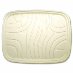 World Centric Fiber Foodservice Trays, PLA Lined, PFAS Free, 18 x 14 x 1, Natural, Paper, 100/Carton