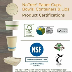 World Centric No Tree Folded Takeout Containers, 50 oz, 6.2 x 8.5 x 1.85, Natural, Sugarcane, 200/Carton