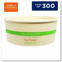 World Centric No Tree Wide Paper Bowls, 24 oz, 5.9
