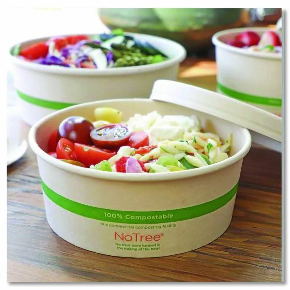 World Centric Paper Lids for Bowls. 5.9" Diameter, Natural, 300/Carton