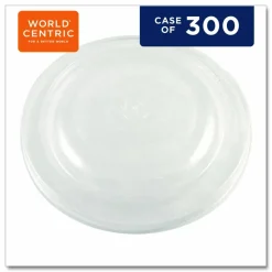World Centric PLA Lids for Fiber Bowls, 7.5