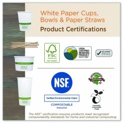 World Centric Sustainable Kraft Paper Straws, Wrapped, 8