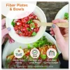 World Centric Fiber Plates, 10" dia, Natural, 20/Pack