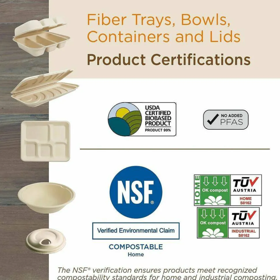World Centric Fiber Plates, Paper, 10" dia, Natural, 700/Carton