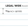 Writing Pads, 8-1/2" x 14", Legal/Wide Ruled, 50 Sheets, White, Pack Of 12 Pads