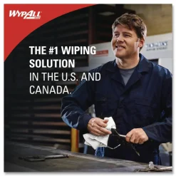 WypAll Disinfecting Wipes, 1-Ply, 5.16 x 8.5, Fresh Scent, White, 185 Sheets/Canister, 3 Canisters/Carton