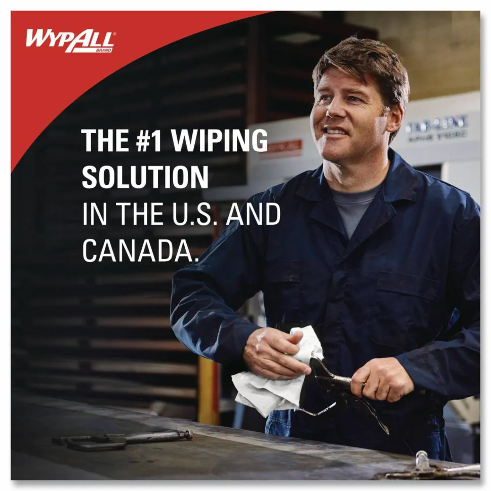 WypAll Disinfecting Wipes, 1-Ply, 5.16 x 8.5, Fresh Scent, White, 185 Sheets/Canister, 3 Canisters/Carton