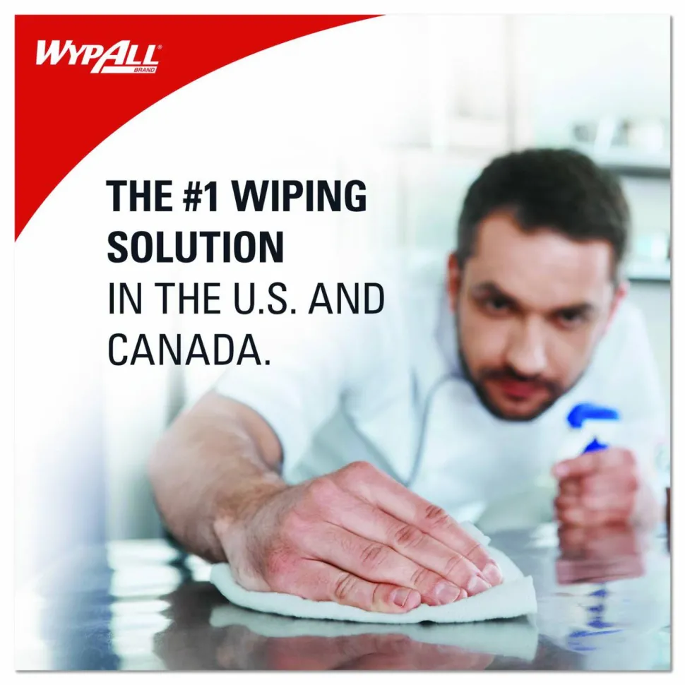 WypAll Foodservice Cloths, 12.5 x 23.5, Blue, 200/Carton