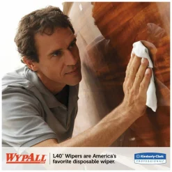 WypAll L40 Towels, Jumbo Roll, 12.5 x 12.2, White, 750/Roll