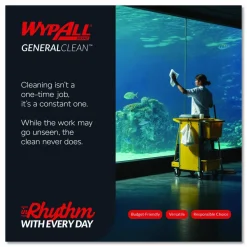 WypAll L20 Towels, POP-UP Box, 4-Ply, 9.1 x 16.8, Unscented, White, 88/Box, 10 Boxes/Carton